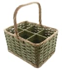 Dekoleidenschaft Flaschenträger Olivgrün Weide & Polyrattan Bild 3