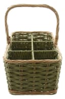 Dekoleidenschaft Flaschenträger Olivgrün Weide & Polyrattan Bild 4