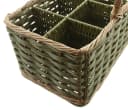 Dekoleidenschaft Flaschenträger Olivgrün Weide & Polyrattan Bild 5