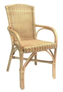 Dekoleidenschaft Rattanstuhl 4 Modelle Natur Lackiert mit Armlehne Bild 2