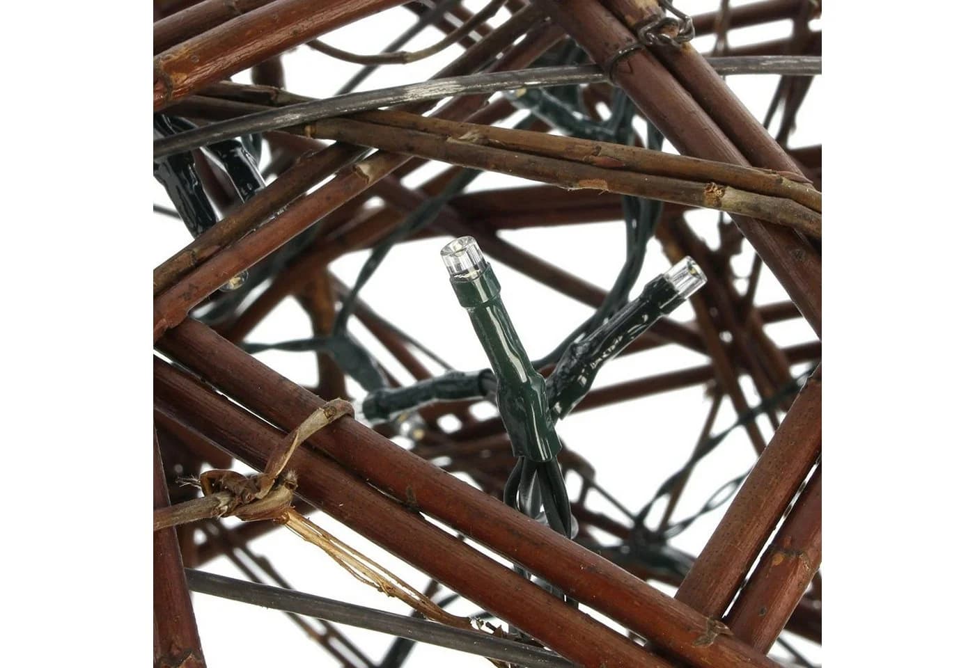 Dekoleidenschaft Dekosäule Leuchtdeko Rustikal Braun - Bild 3