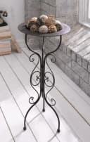 Dekoleidenschaft Beistelltisch Country-Style Schwarz Metall Bild 4