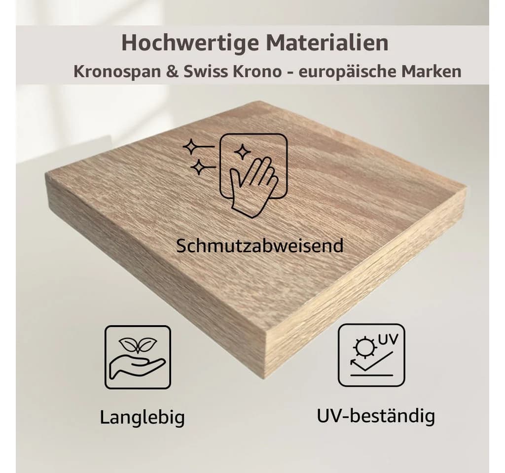 Rodnik Esstisch Amelie Klappbar Braun Modern - Bild 5