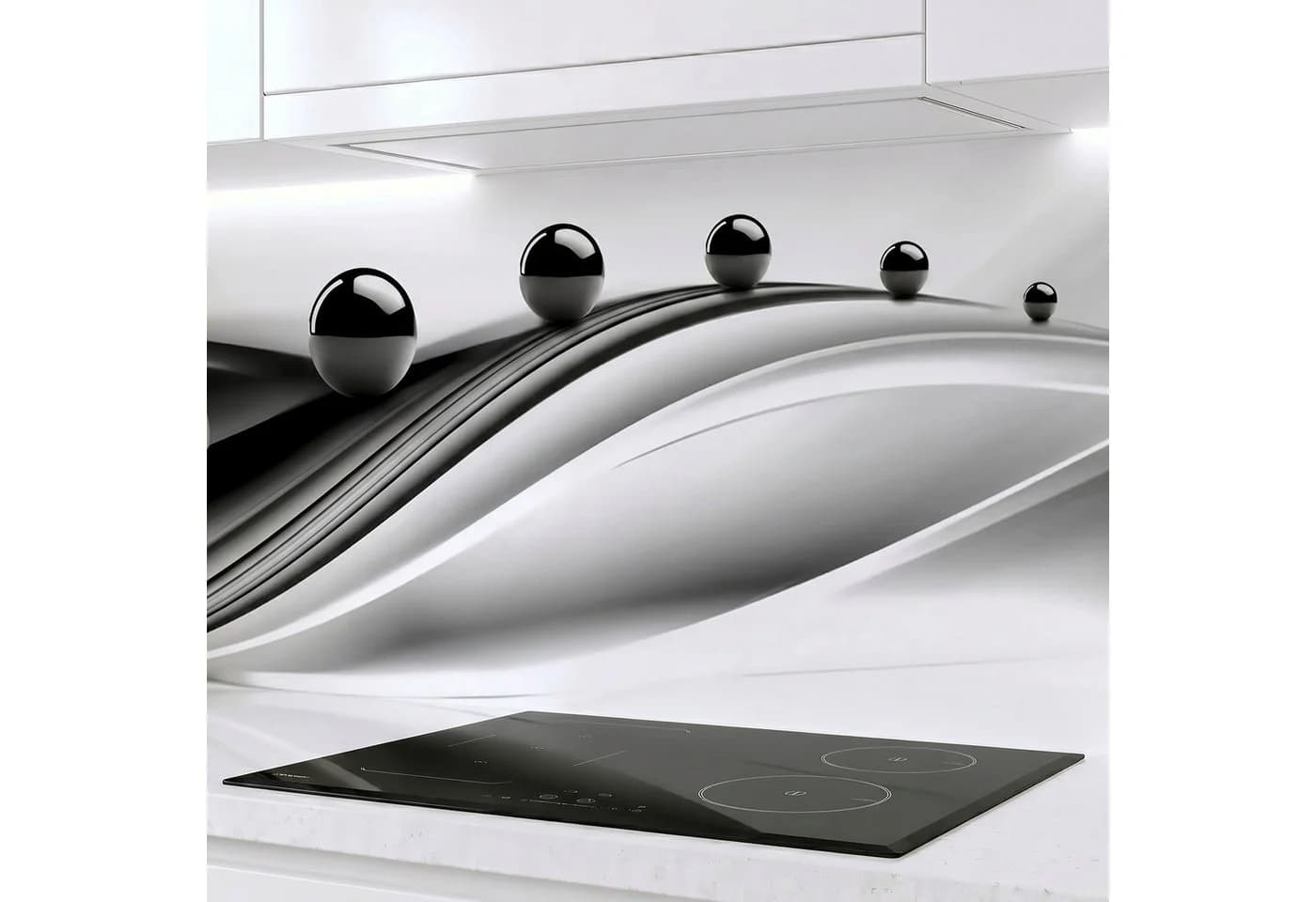 Rodnik Küchenrückwand Schwarze Kugeln ABS-Platte - Bild 2