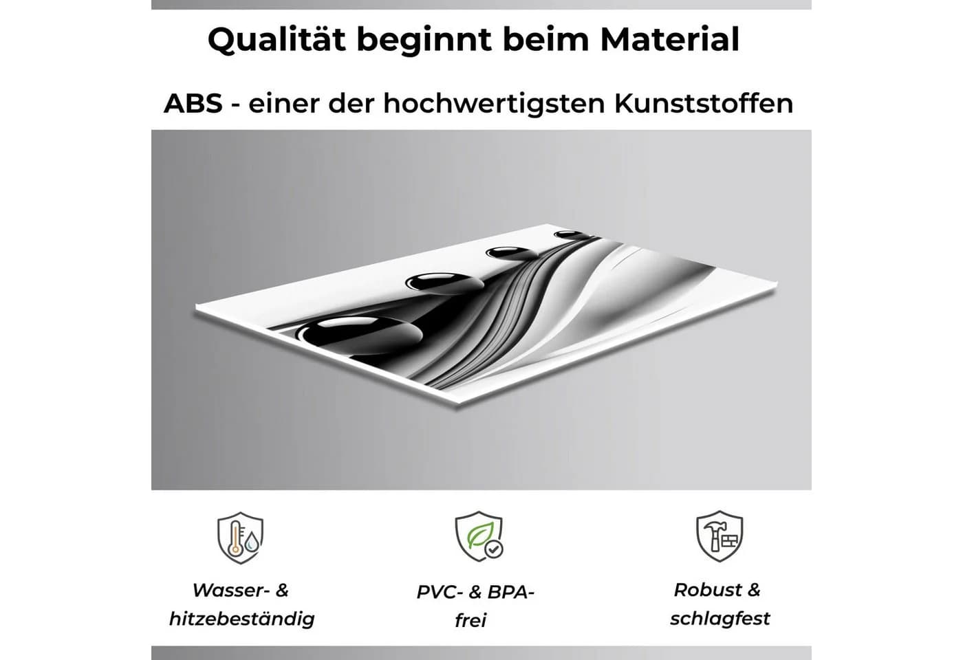 Rodnik Küchenrückwand Schwarze Kugeln ABS-Platte - Bild 3