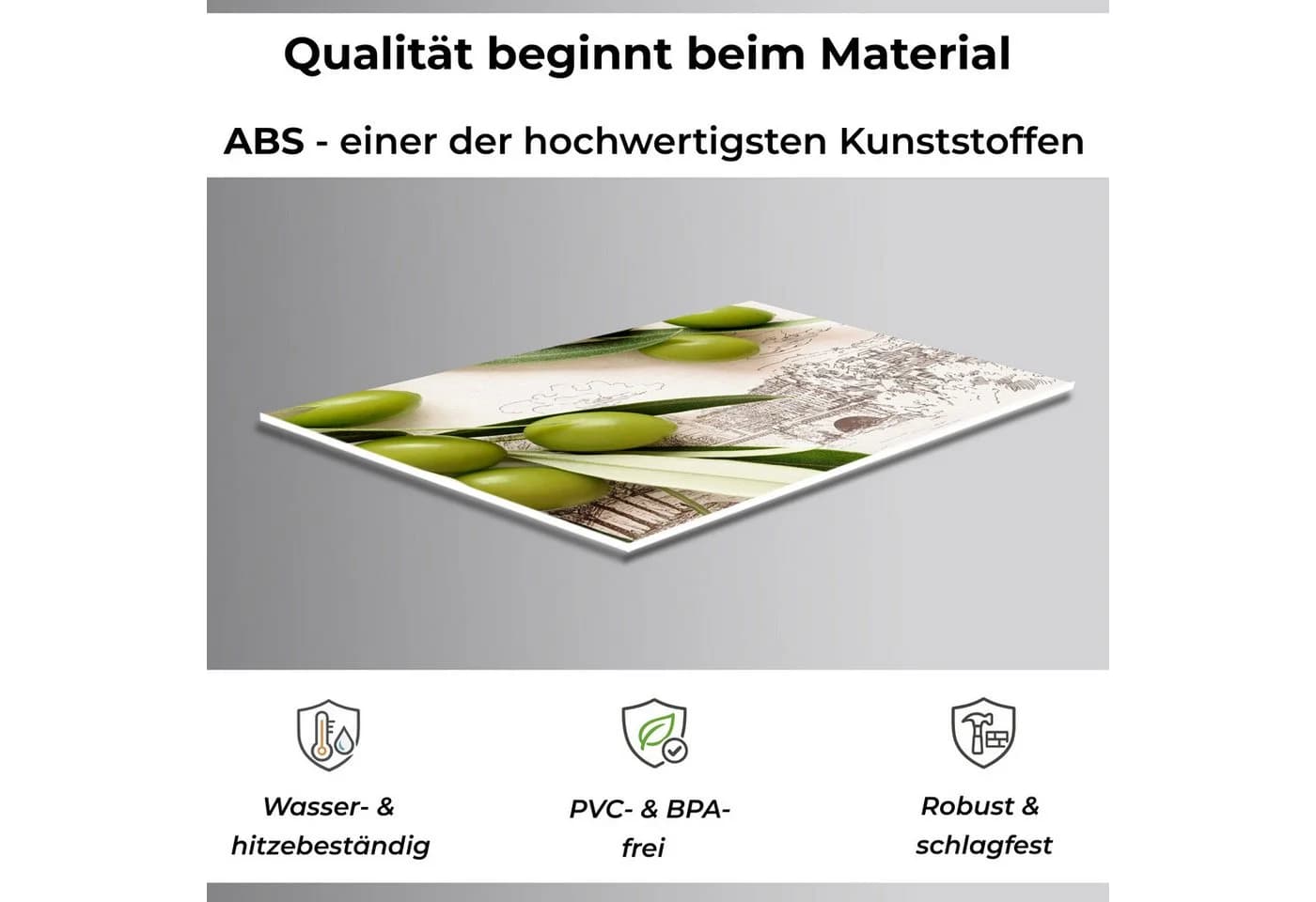 Rodnik Küchenrückwand Grüne Oliven ABS-Kunststoff Platte Monolith - Bild 3