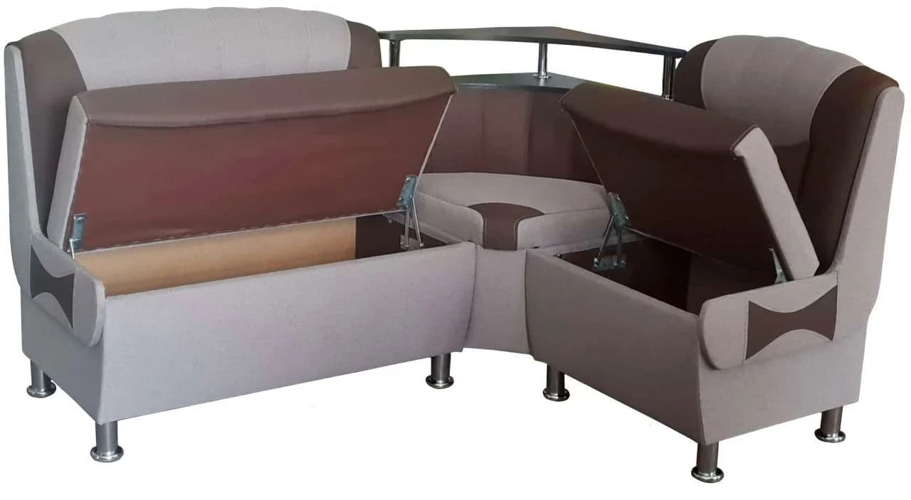 Rodnik Eckbank Samba NEW Gepolstert Braun Stauraum Ablage - Bild 3