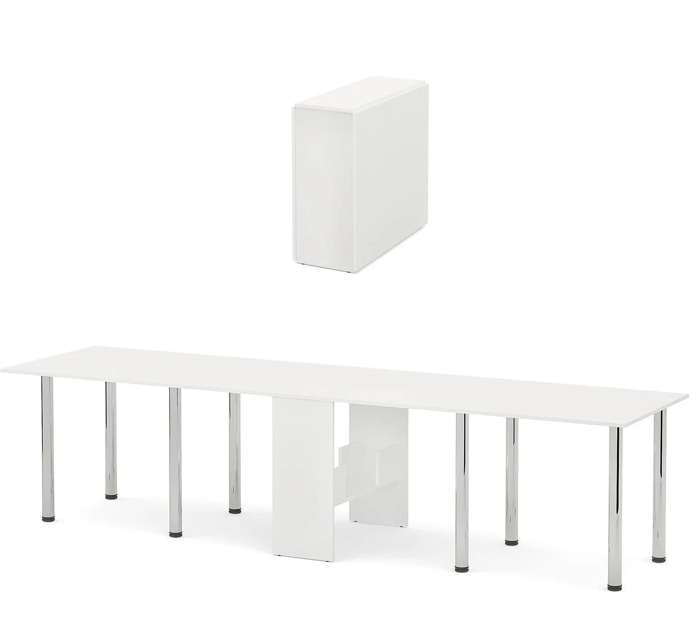 Rodnik Esstisch XXL Klappbar Weiß Verlängerbar bis 310 cm - Bild 2