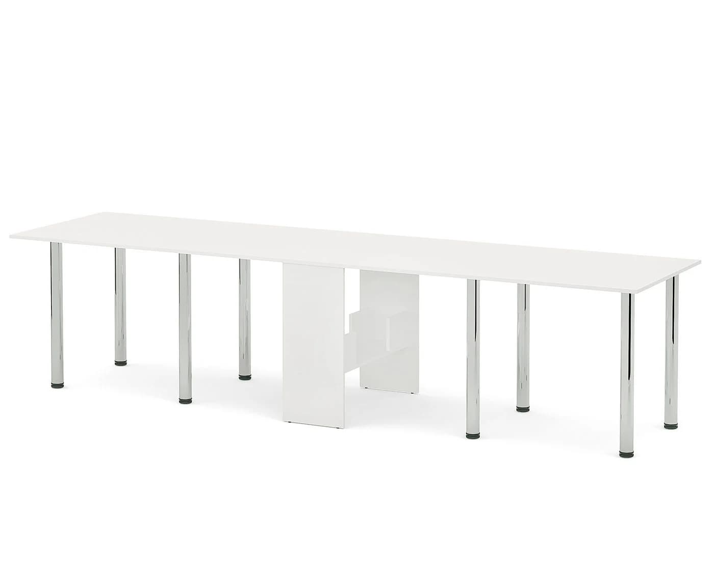 Rodnik Esstisch XXL Klappbar Weiß Verlängerbar bis 310 cm - Bild 4