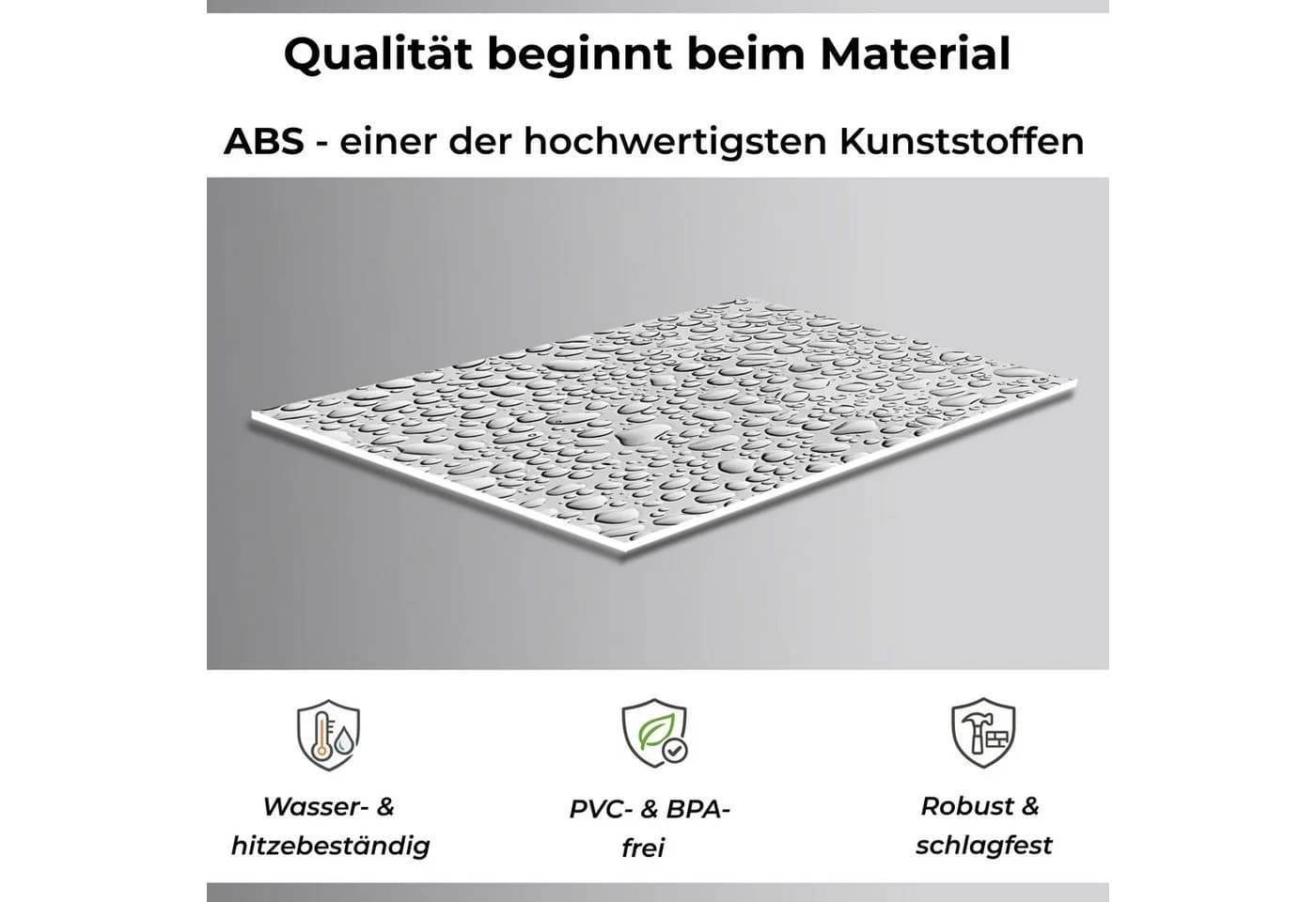 Küchenrückwand aus ABS-Kunststoff in Regentropfen - Bild 3