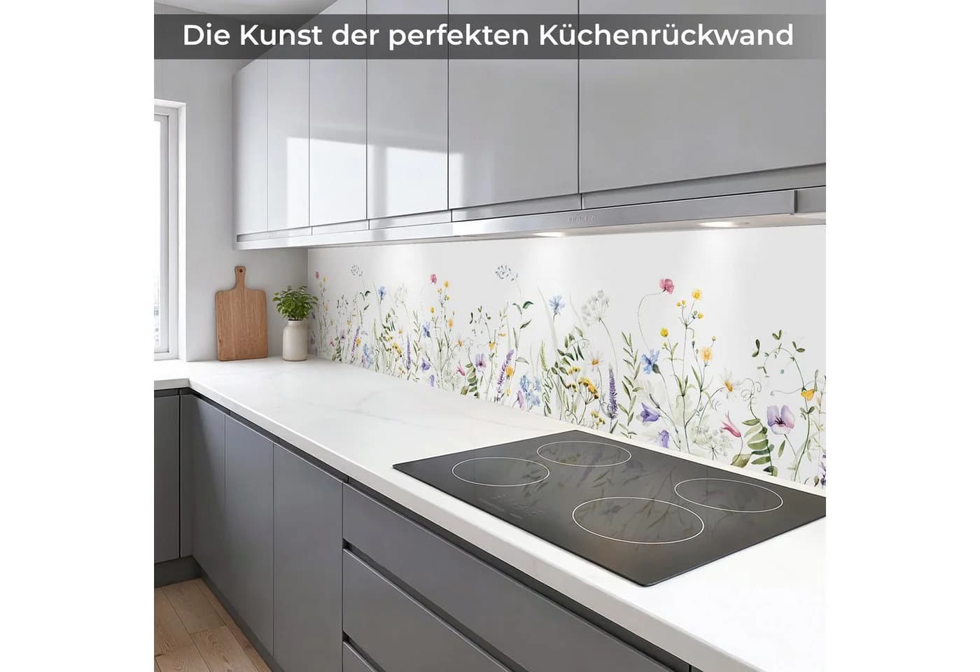 Rodnik Küchenrückwand Sommerblumen ABS-Platte Direktdruck