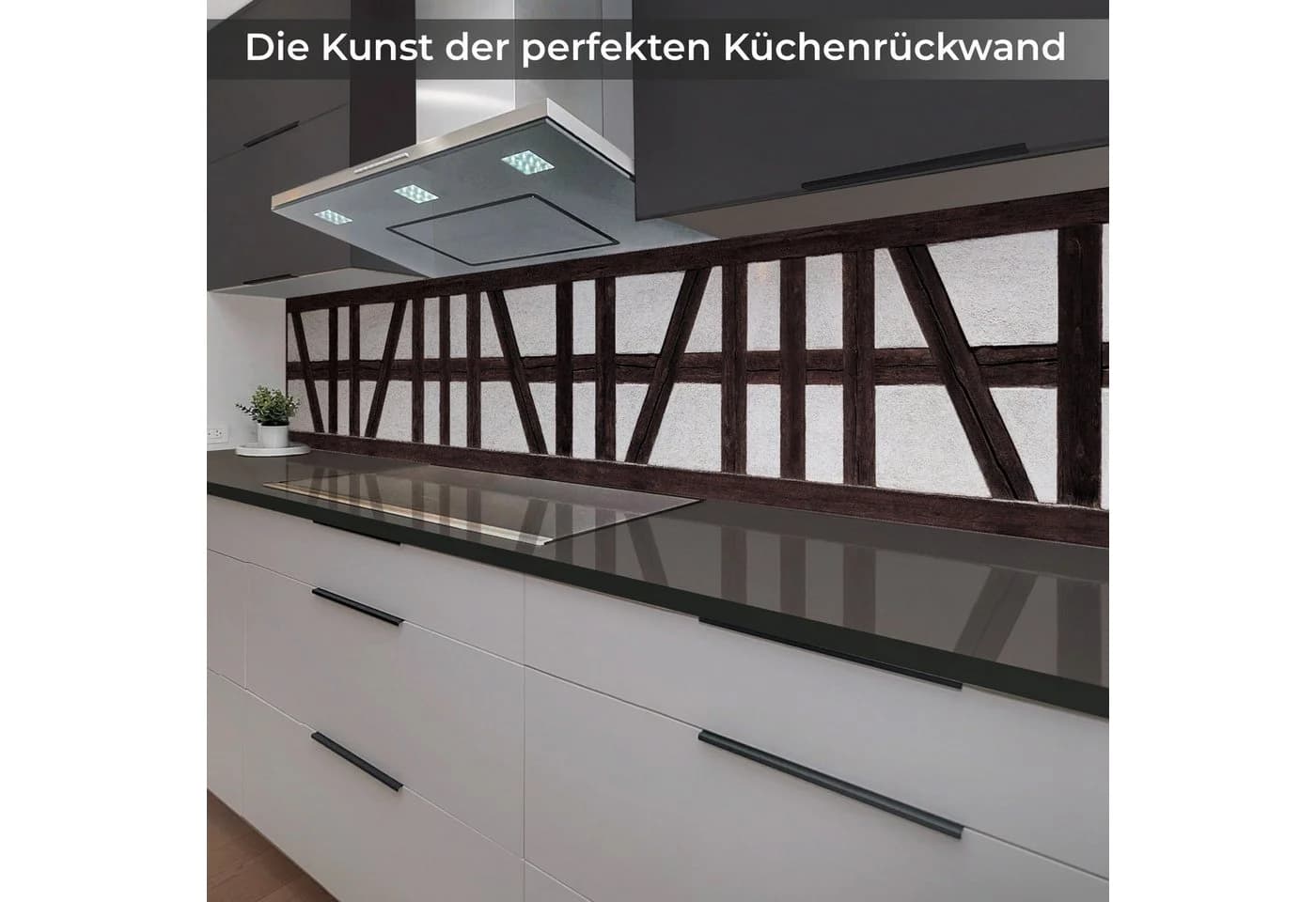 Rodnik Küchenrückwand Spritzschutz Fachwerkwand matt ABS