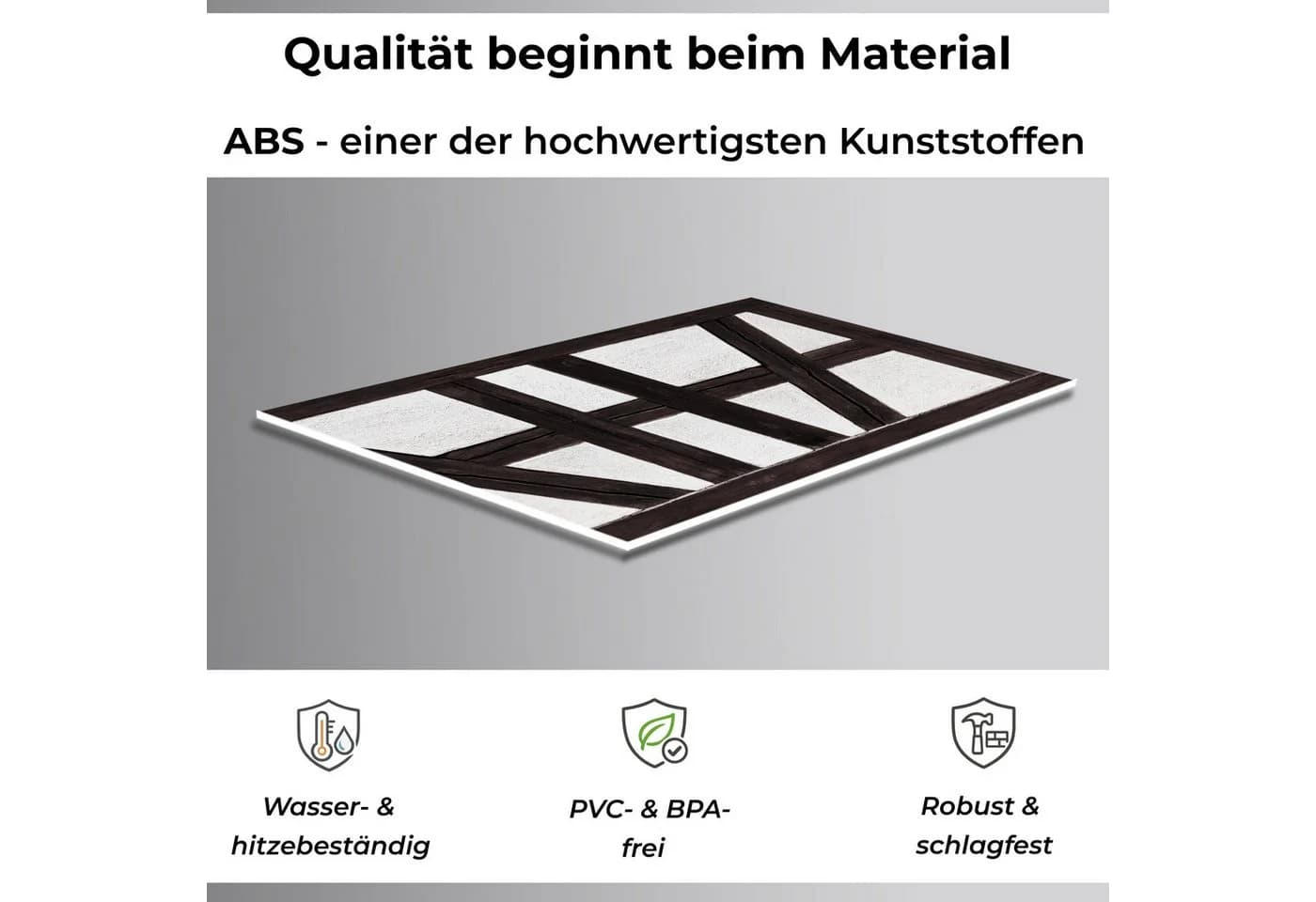 Rodnik Küchenrückwand Spritzschutz Fachwerkwand matt ABS - Bild 3