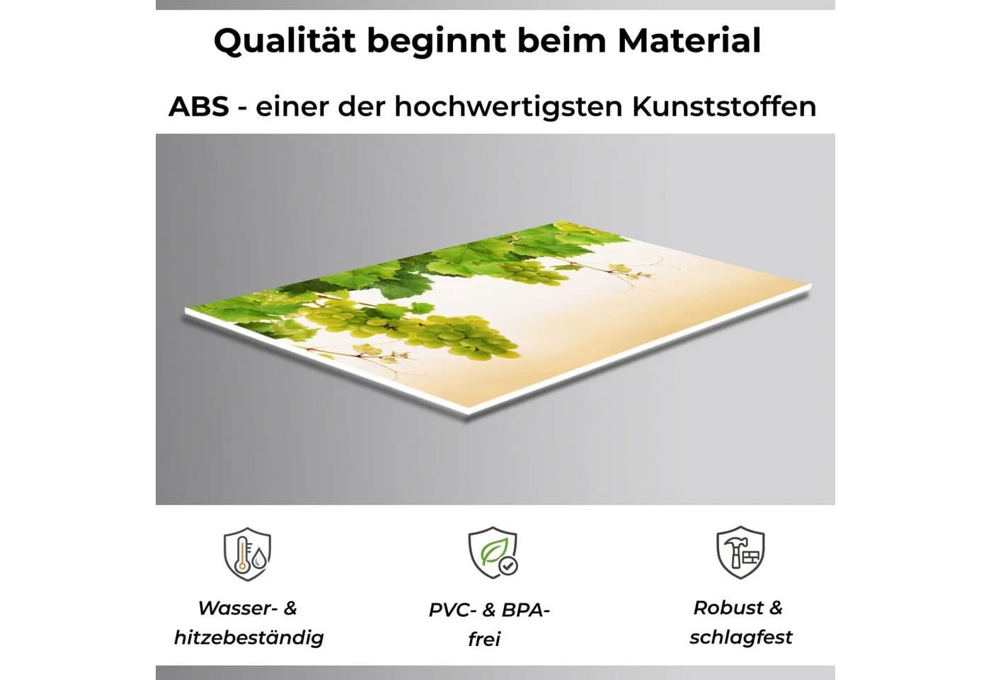 Rodnik Küchenrückwand Trauben ABS-Platte Direktdruck Grün - Bild 3