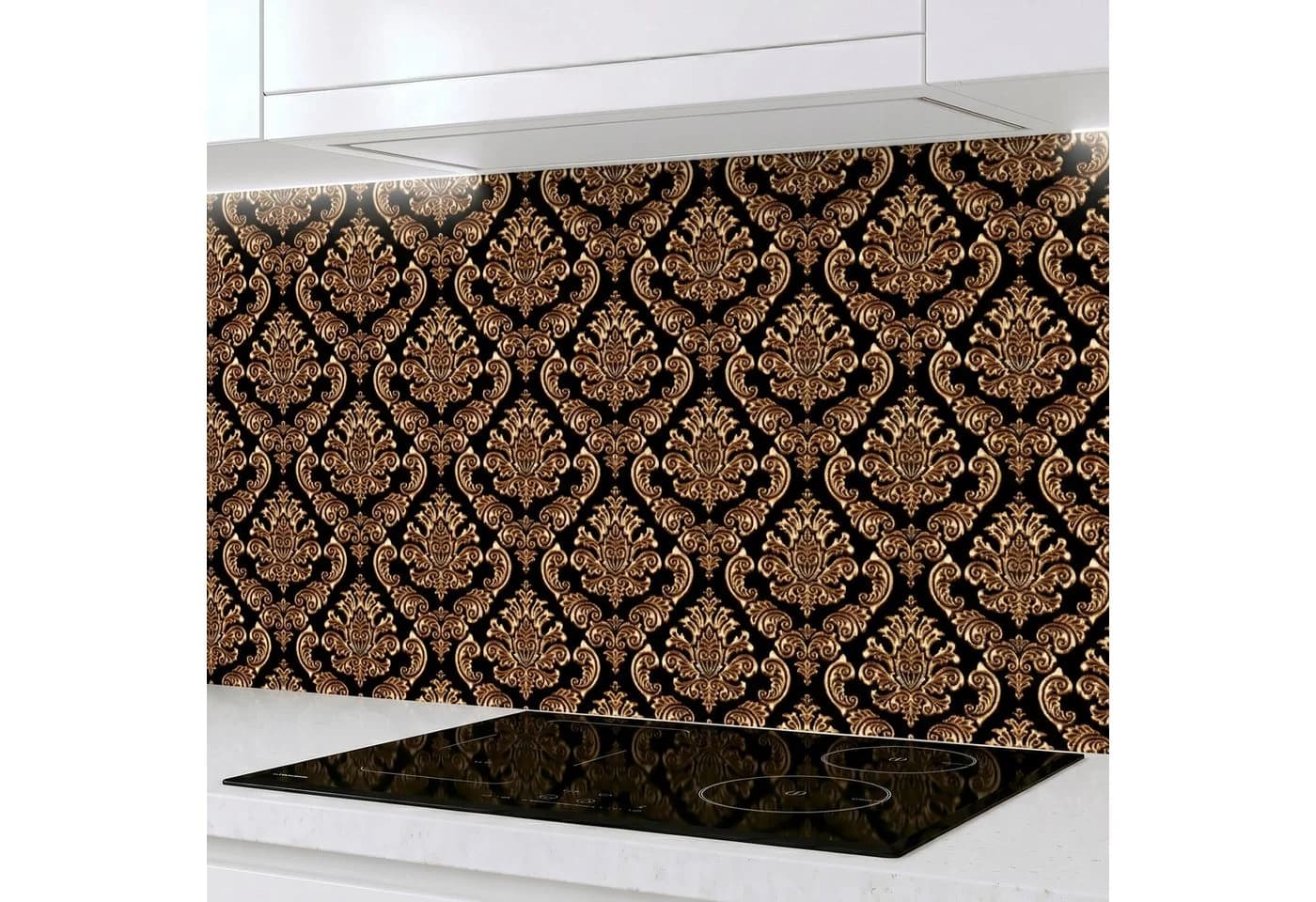 Rodnik Küchenrückwand Schwarz Gold Barock ABS-Platte - Bild 2