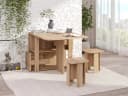 Rodnik Essgruppe Klapptisch Hocker Set 5-in-1 Braun Bild 3