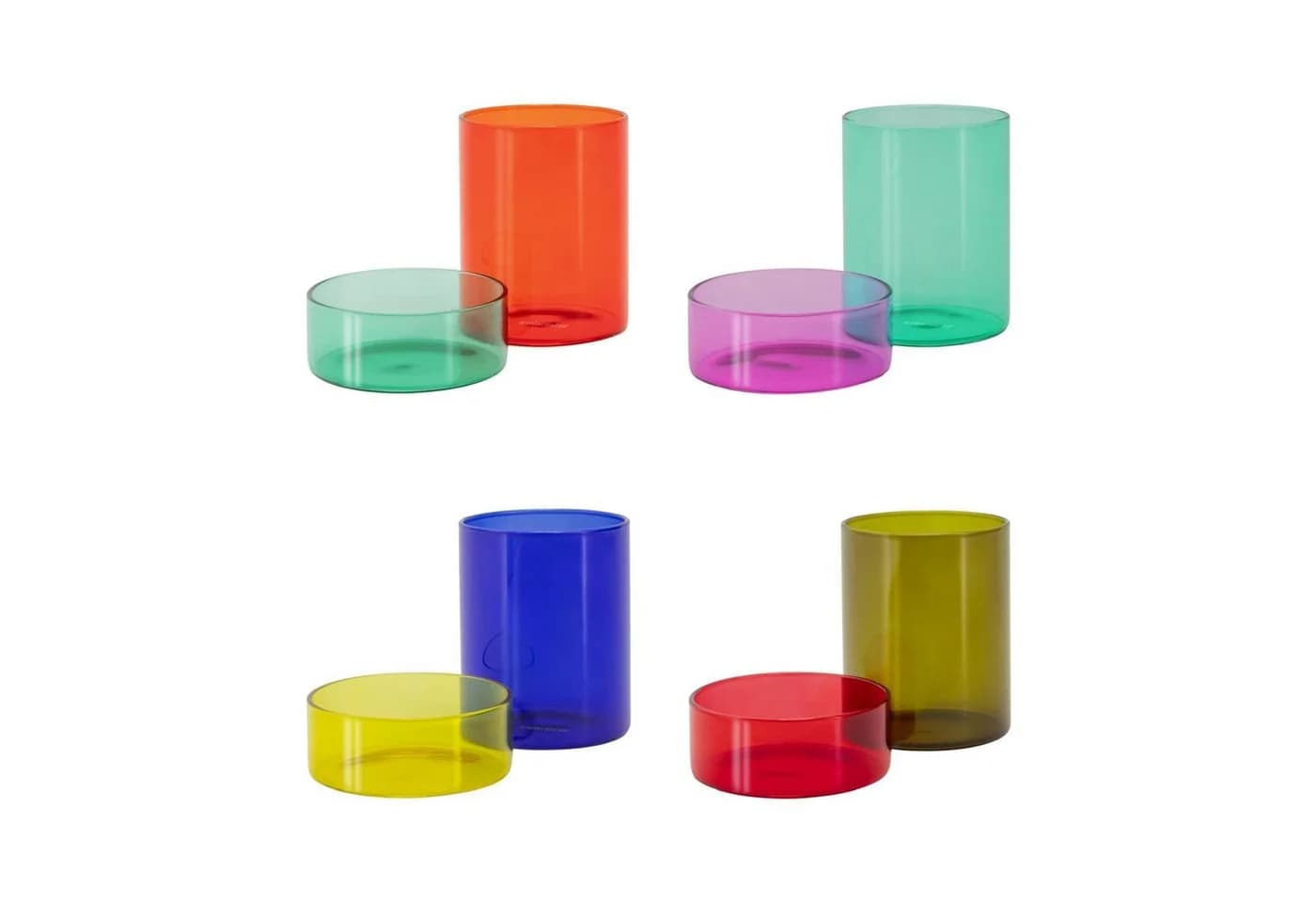 Remember Vorratsdose Cosima 4er Set Glas Bunt