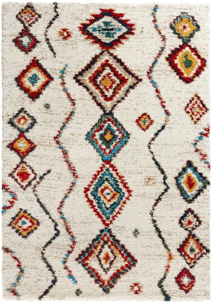 HANSE HOME Hochflor-Teppich Geometric Creme - Bild 1