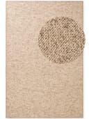 Skandinavischer Teppich im Flachgewebe-Stil, beige und braun Bild 1