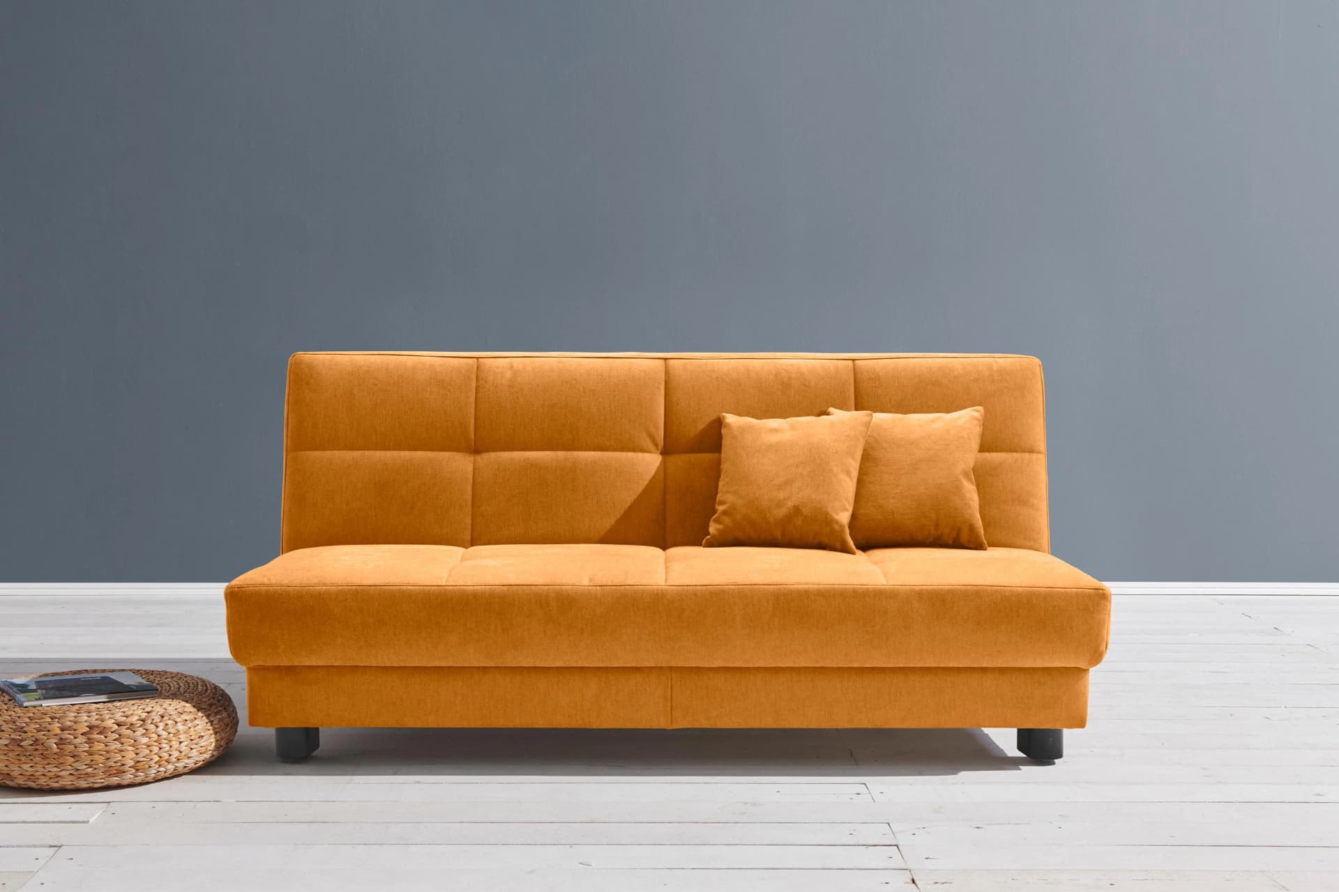 ell+ell Schlafsofa Tilda Curry 185cm mit Zierkissen