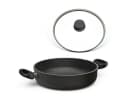 Hoffmann Germany Schmorpfanne 20 cm Aluguss Schwarz mit Deckel Bild 2