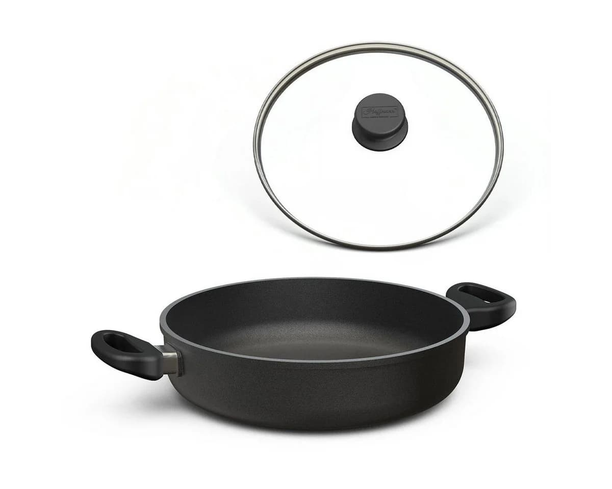 Hoffmann Germany Schmorpfanne 20 cm Aluguss Schwarz mit Deckel - Bild 2