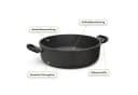 Hoffmann Germany CLASSIQ Bräter Aluguss 32 cm Schwarz mit Glasdeckel Bild 1