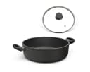 Hoffmann Germany CLASSIQ Bräter Aluguss 32 cm Schwarz mit Glasdeckel Bild 2