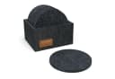 Hoffmann Germany Glasuntersetzer Filz Anthrazit Ø 10 cm 10er-Set mit Box Bild 2