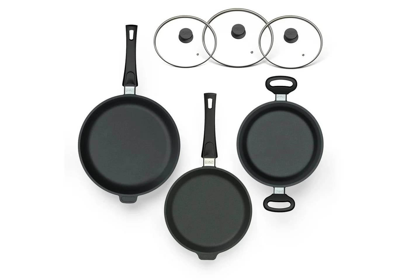 Hoffmann Germany CLASSIQ Pfannen-Set 6-tlg. Aluguss Schwarz Antihaft - Bild 2