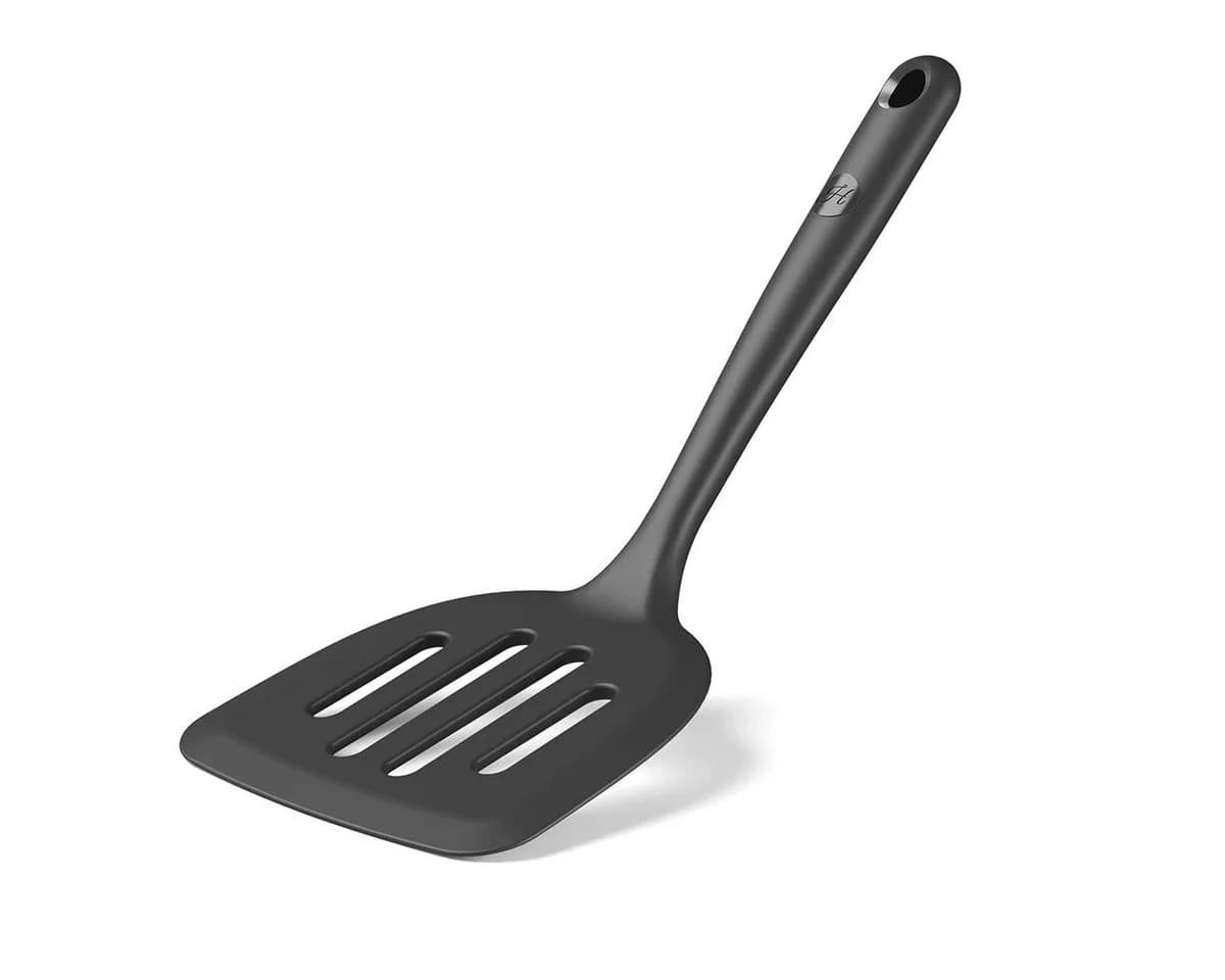 Hoffmann Germany Pfannenwender XXL Silikon Edelstahl 30 cm anthrazit - Bild 2