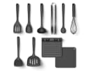 Hoffmann Germany Kochbesteck-Set 10-tlg. Schwarz Silikon Edelstahl Bild 2