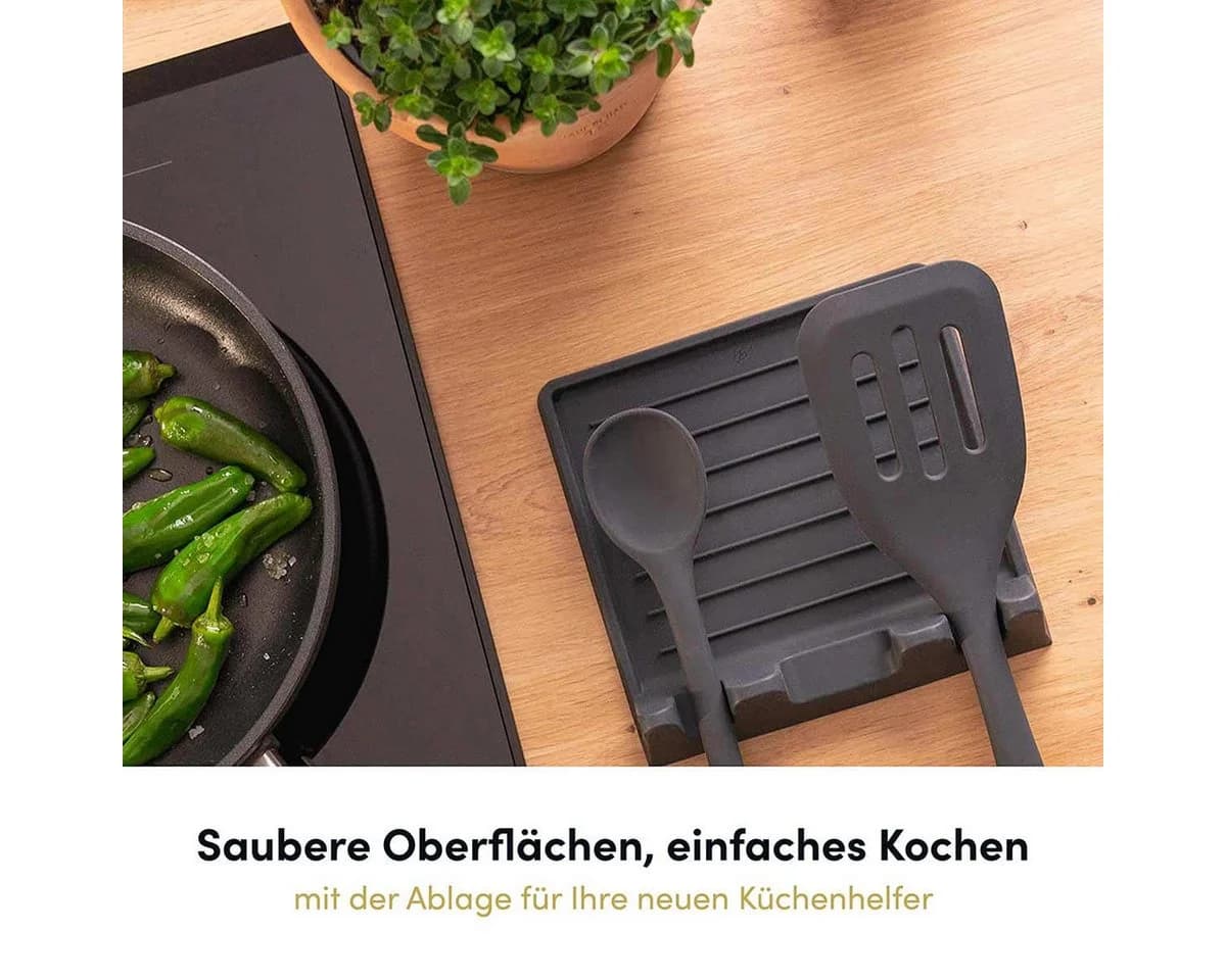 Hoffmann Germany Kochbesteck-Set 10-tlg. Schwarz Silikon Edelstahl - Bild 3