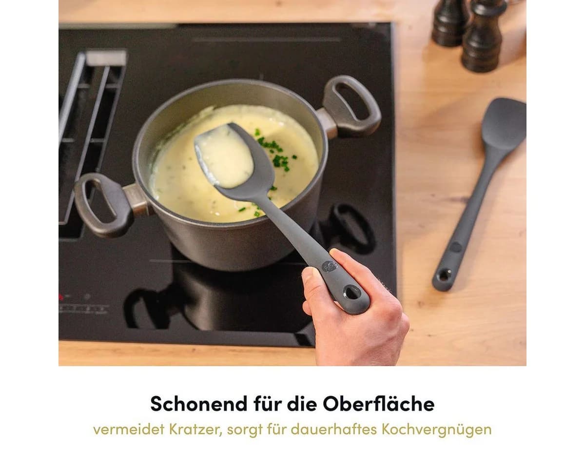 Hoffmann Germany Soßenlöffel Silikon Edelstahl Anthrazit - Bild 3