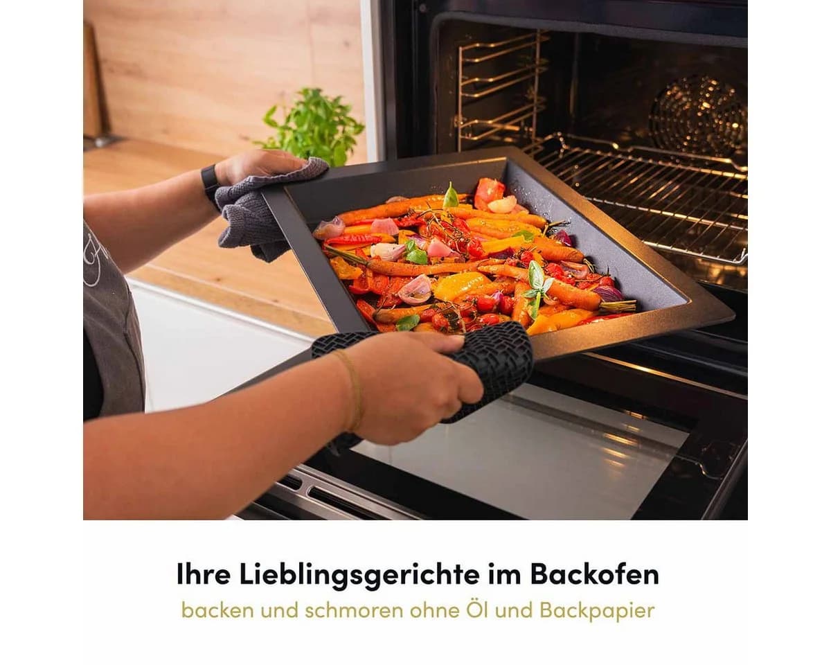 Hoffmann Germany Backplatte tief 447x360 mm Aluguss Antihaft - Bild 5
