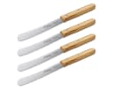 Hoffmann Germany Brotzeitmesser 4er-Set Buchenholzgriff Wellenschliff Bild 2