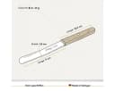 Hoffmann Germany Brotzeitmesser 4er-Set Buchenholzgriff Wellenschliff Bild 3