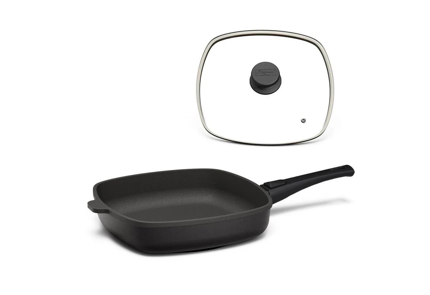 Hoffmann Germany STONIQ Viereckpfanne 28x28 Schwarz PFAS-frei - Bild 2