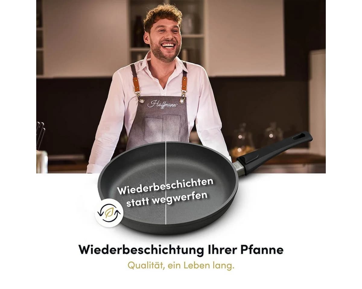 Hoffmann Germany STONIQ Hochrandpfannen-Set PFAS-frei mit Deckel - Bild 5