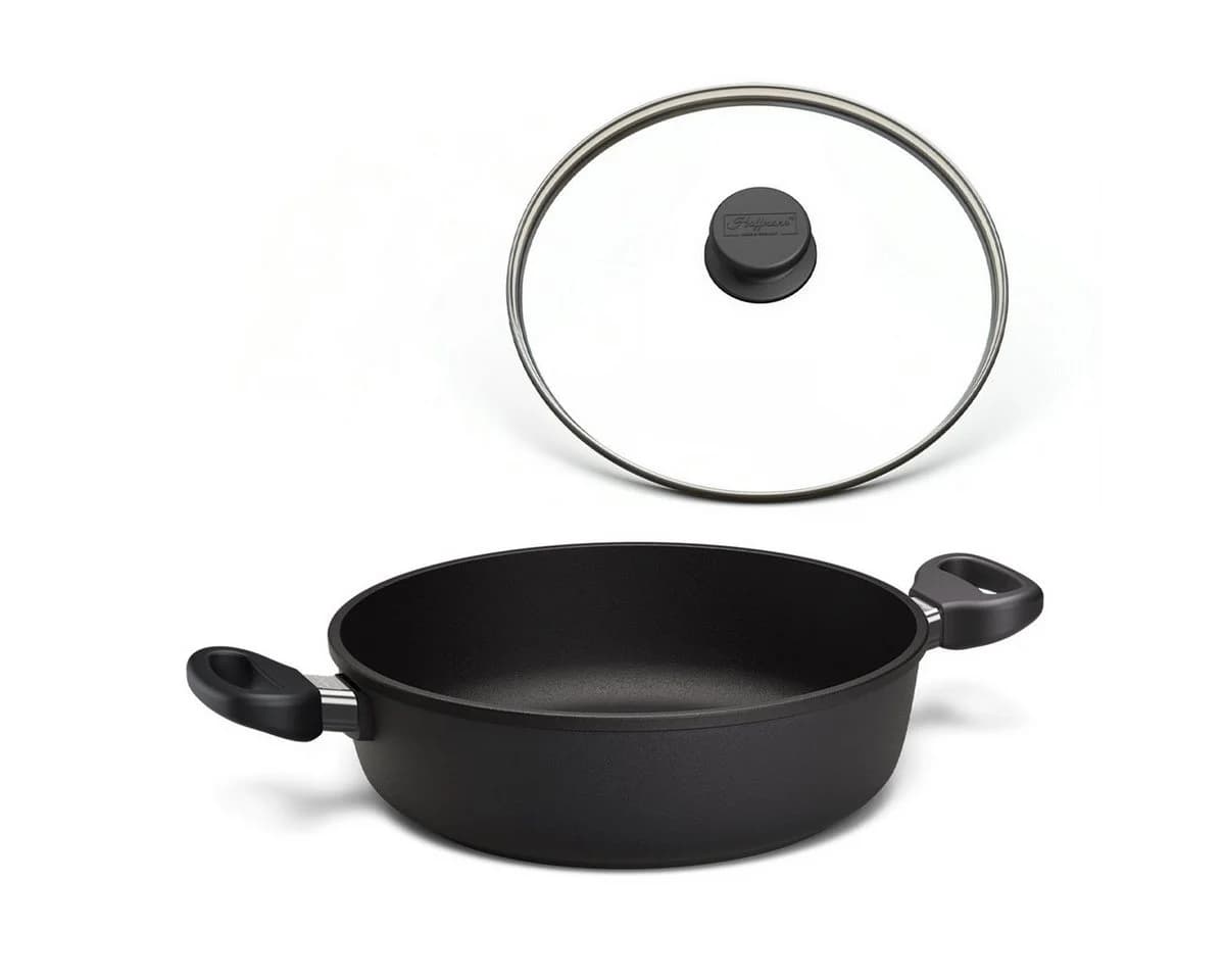 Hoffmann Germany Schmorpfanne STONIQ Ø 28 cm PFAS-frei Aluguss Schwarz - Bild 2