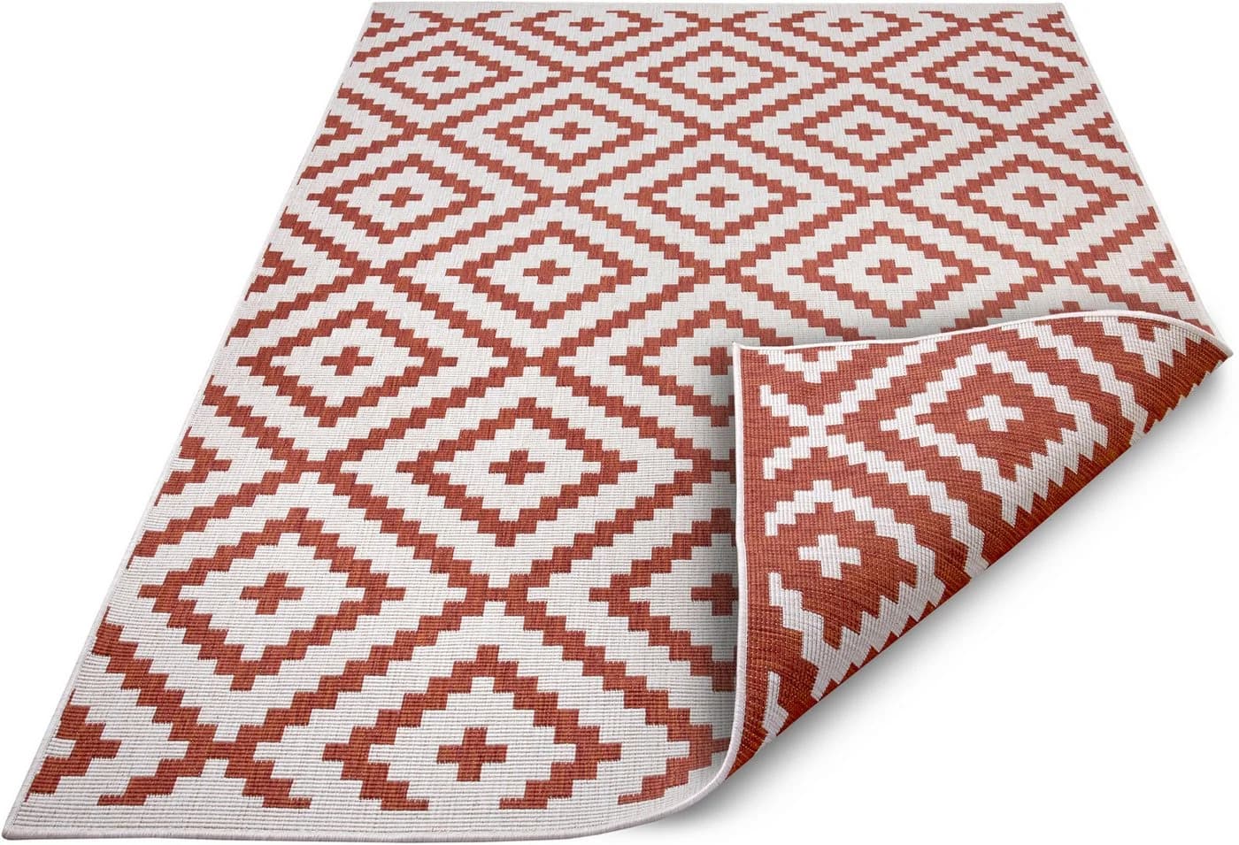 OTTO HOME Ronda Wendeteppich Orange Terra Creme Geometrisches Boho Design - Bild 5