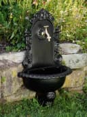 Aubaho Wandbrunnen Aluminiumguss Antik Schwarz Bild 1