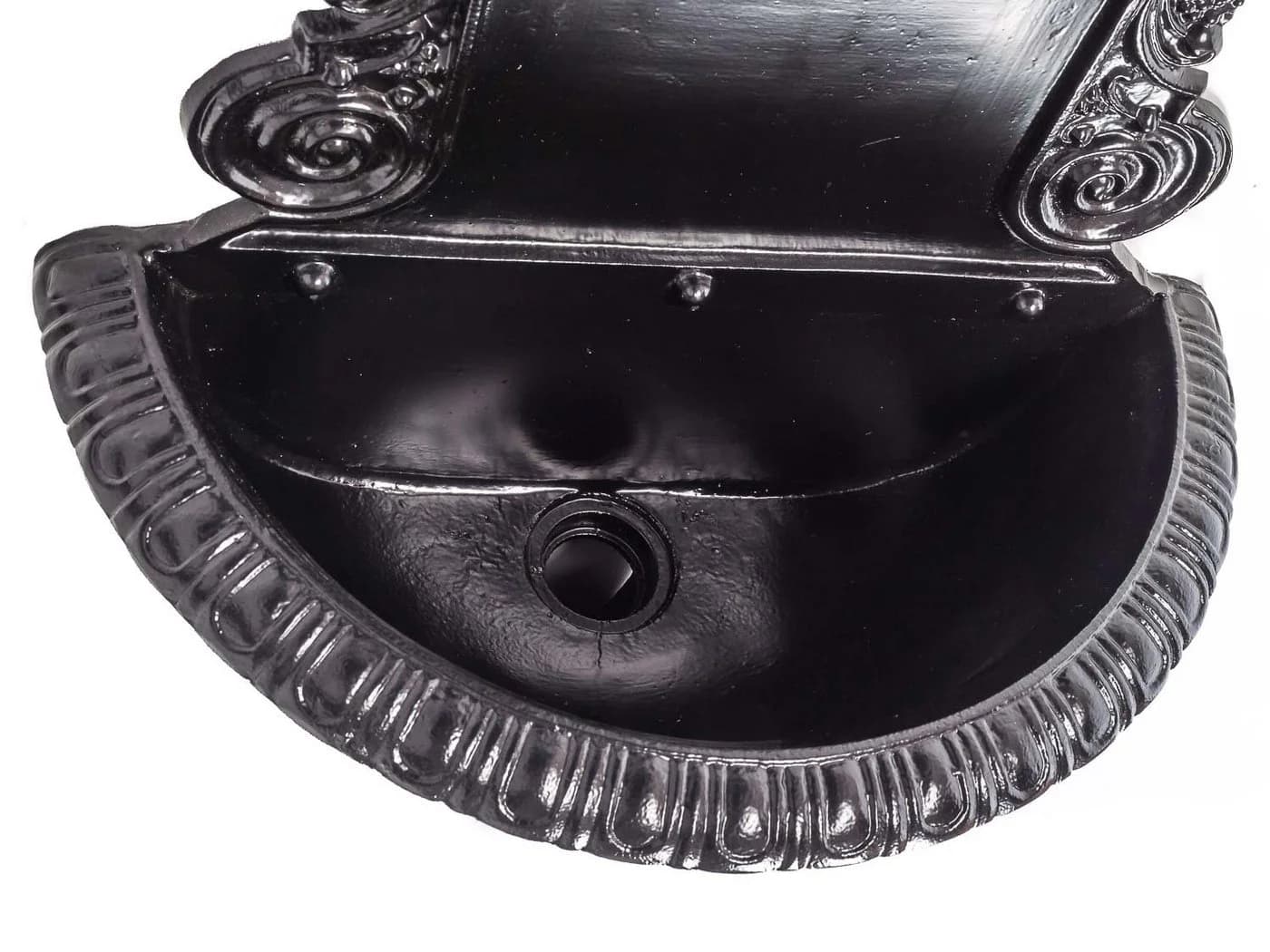 Aubaho Wandbrunnen Aluminiumguss Antik Schwarz - Bild 5