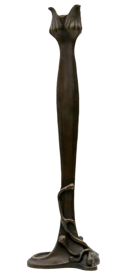 Aubaho Kerzenständer Bronzeskulptur Antik-Stil Bronze - Bild 2