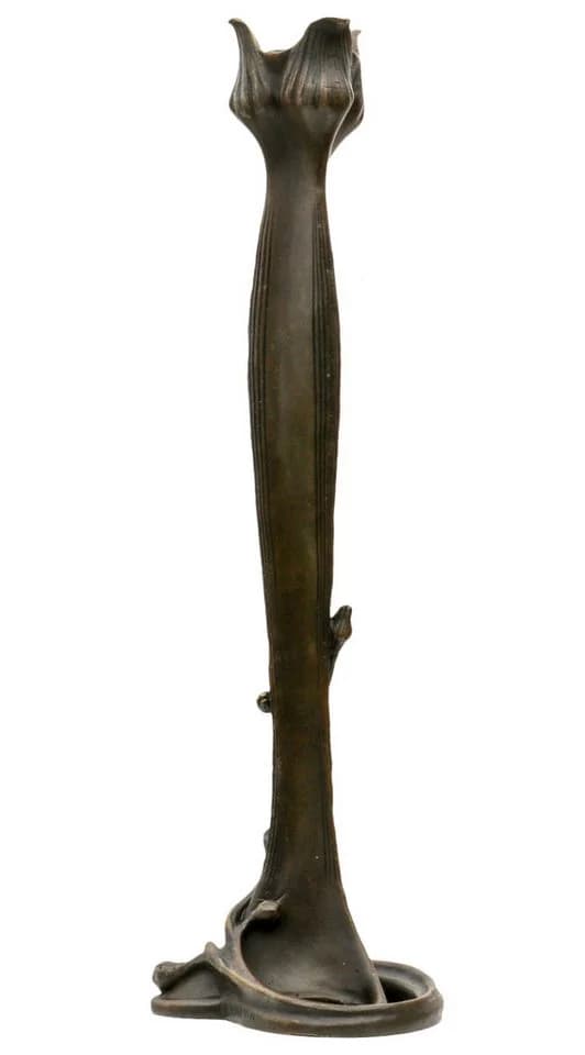 Aubaho Kerzenständer Bronzeskulptur Antik-Stil Bronze - Bild 3
