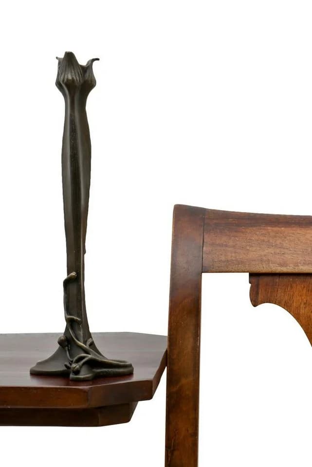 Aubaho Kerzenständer Bronzeskulptur Antik-Stil Bronze - Bild 4