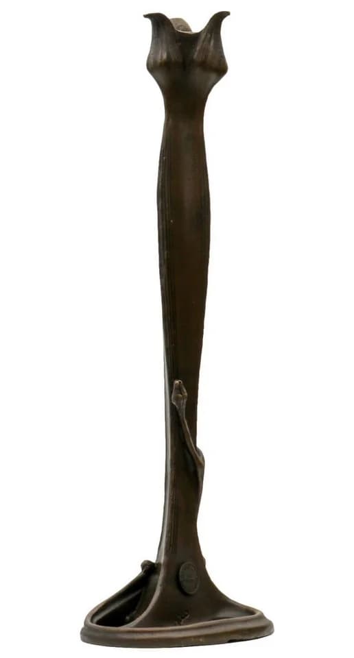 Aubaho Kerzenständer Bronzeskulptur Antik-Stil Bronze - Bild 5