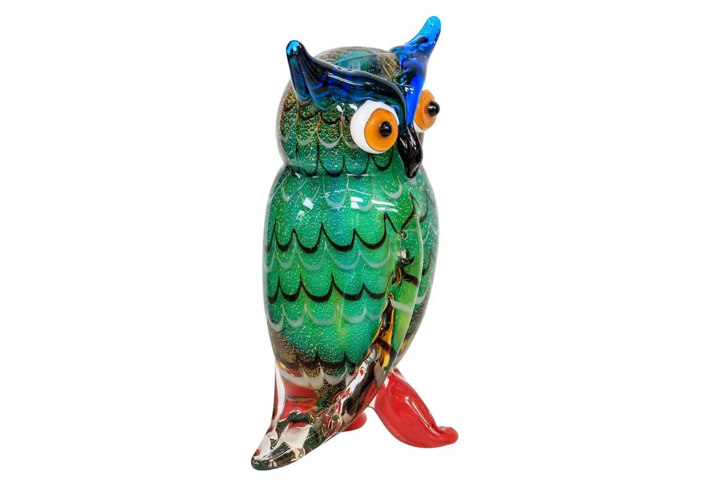 Aubaho Glasfigur Eule Vogel Dekoobjekt im Murano Antik Stil - Bild 3