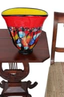 Aubaho Glasvase Antik Stil 28cm Transparent Bild 1