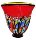 Aubaho Glasvase Antik Stil 28cm Transparent Bild 2